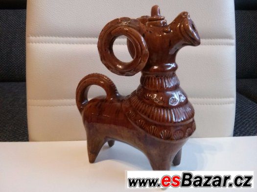 Prodám, hnědá glazura, v 21 cm – fotografie 1