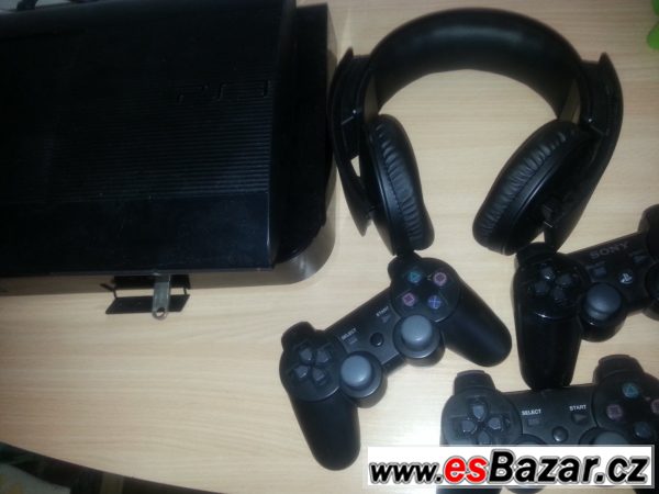PS3 + 33her + bezdrátová sluchátka – fotografie 1