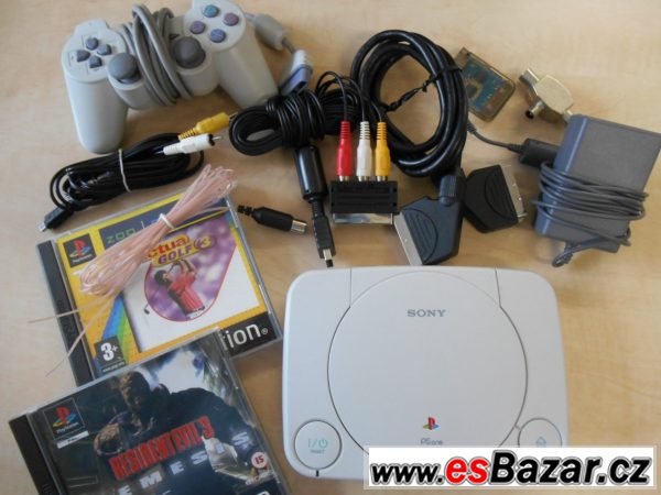 PS One Sony + dvě hry  – fotografie 3