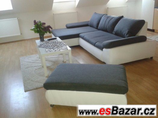 Prodám sedačku s taburetem - cena 9500,- – fotografie 2