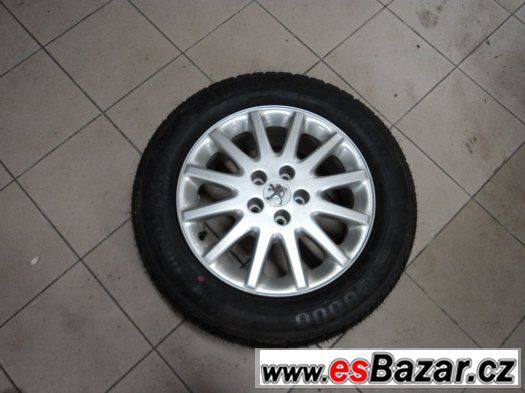 Alu Peugeot 5x108 7Jx16 nové pneu Pirelli (rezerva) – fotografie 1