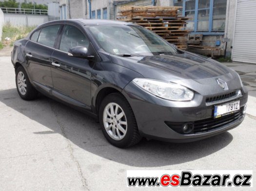 RENAULT FLUENCE 1.6 81 kW ČR 2012 NAVI KŮŽE-LÁTKA CÉBIA – fotografie 1