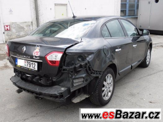 RENAULT FLUENCE 1.6 81 kW ČR 2012 NAVI KŮŽE-LÁTKA CÉBIA – fotografie 3