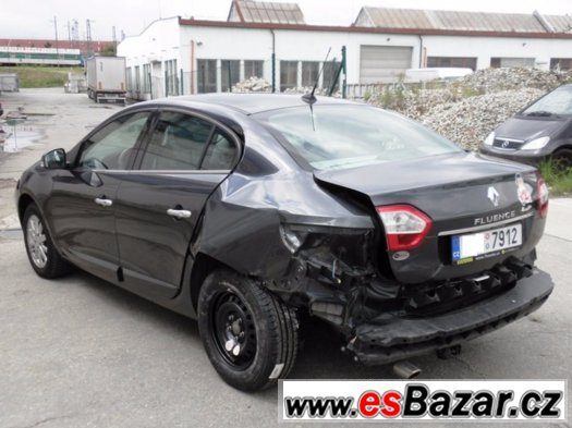 RENAULT FLUENCE 1.6 81 kW ČR 2012 NAVI KŮŽE-LÁTKA CÉBIA – fotografie 4