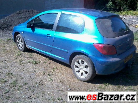 Peugeot 307 2.0 HDI 66 kw modrá met. rozprodám na ND – fotografie 3