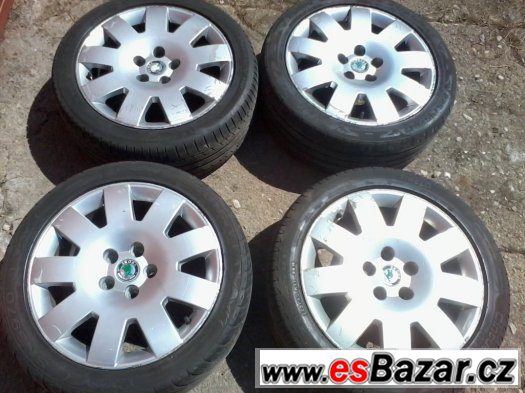 ALU kola 17 " rozteč 5x112 Škoda Superb – fotografie 1
