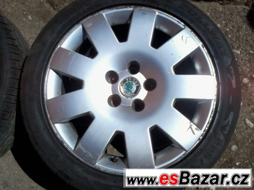 ALU kola 17 " rozteč 5x112 Škoda Superb – fotografie 4