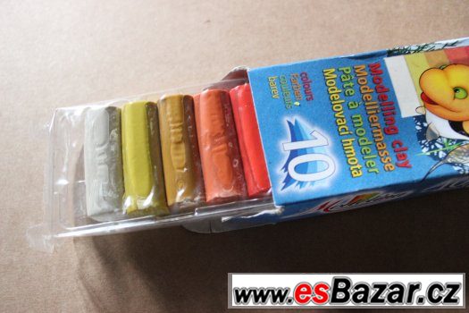 Modelína - modelovací hmota ( plastelína ) 10 barev 200 g – fotografie 2