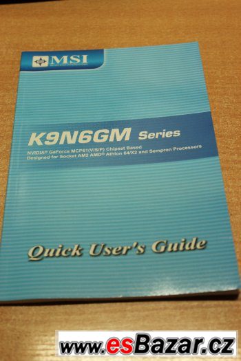 DRIVER CD + MANUALE MSI K9N6GM – fotografie 1