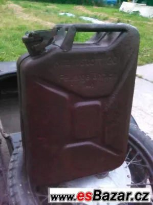 NEMECKY KANISTR 20L z roku 1943. ORIGINAL WEHRMACHT BUNDESWE