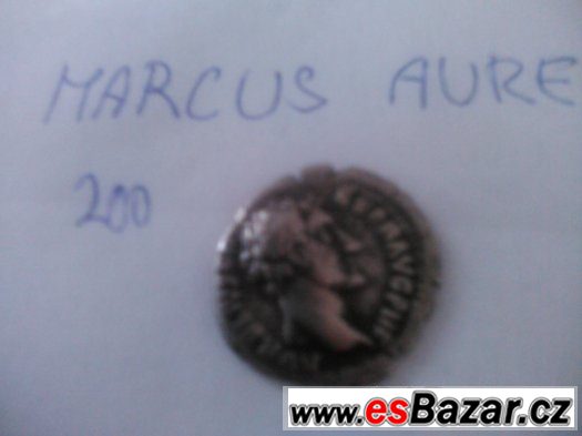 Antika Rim Mince Denary Marcus Aurelius Cesar Trajan Vespasi – fotografie 3
