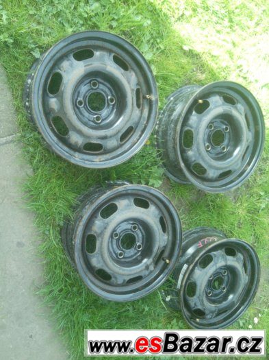 PLECHOVÉ DISKY 4x100 14 VW SEAT ŠKODA – fotografie 1