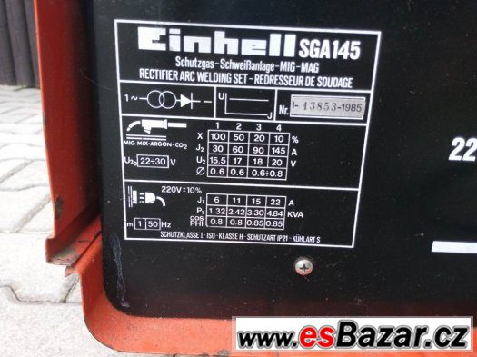 Svářečka Co2 Einhell SGA 145 – fotografie 4