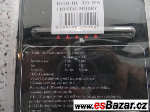 H.O.D (H1 12v 55w orig.balení) Crystal Blue – fotografie 3