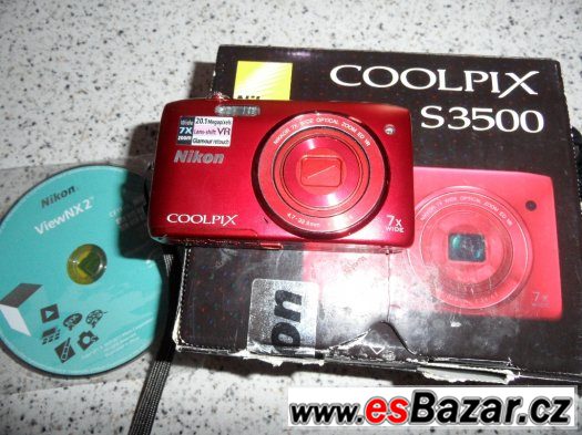 Nikon Coolpix S3500- 20Mpx. (Zaruka 19.11.2015) – fotografie 1