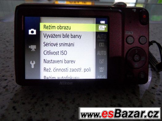 Nikon Coolpix S3500- 20Mpx. (Zaruka 19.11.2015) – fotografie 3