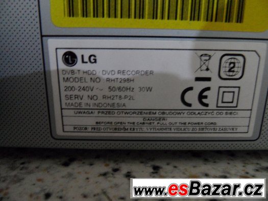 LG RHT298H-DVB-T+DVD+rekordér 250GB – fotografie 5