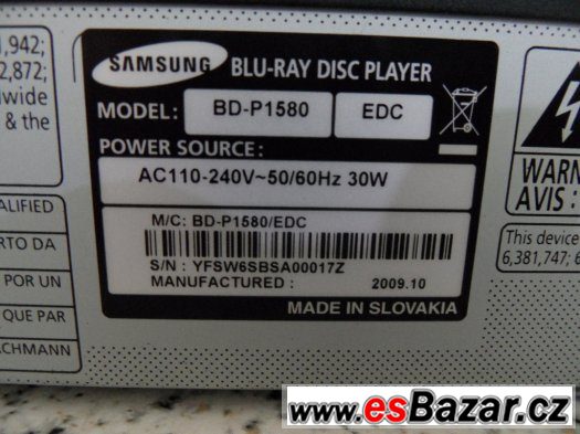 Samsung BD-P1580(BluRay+WIFI) – fotografie 5