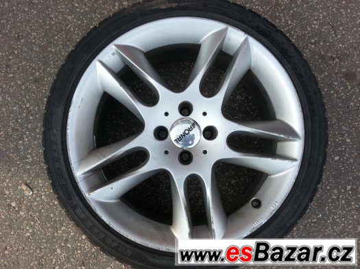 4x ALU Ronal R17 4x100 + zánovní pneu – fotografie 2