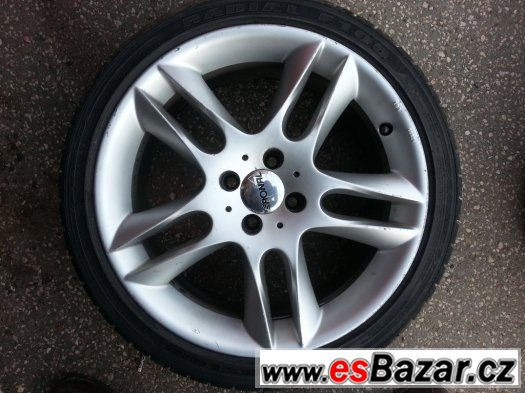 4x ALU Ronal R17 4x100 + zánovní pneu – fotografie 5