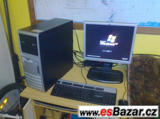 HP- 2 jádro-3Ghz, s monitorem kláv, myš.Grafika 512 Mb – fotografie 1