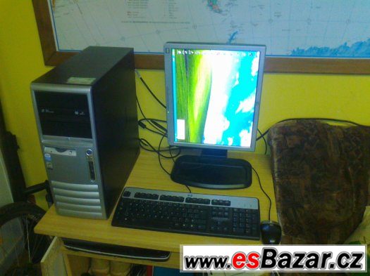 HP- 2 jádro-3Ghz, s monitorem kláv, myš.Grafika 512 Mb – fotografie 4