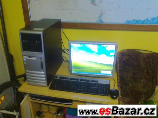 HP- 2 jádro-3Ghz, s monitorem kláv, myš.Grafika 512 Mb – fotografie 5
