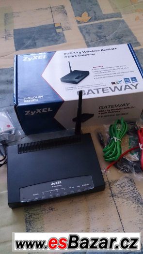 ADSL2 MODEM, WIFI ROUTER ZYXEL P660HW-T3 v2 – fotografie 2