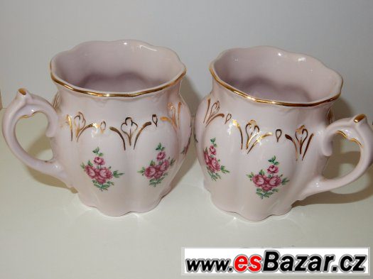 hrnečky - růžový porcelán – fotografie 1
