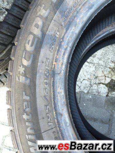 PRODÁM 2 KUSY ZIMNÍ PNEU HANKOOK 195/60/15" – fotografie 2