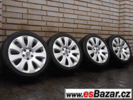 Original Al.Kola 5x112 Skoda Superb 2   225/45/17 – fotografie 1