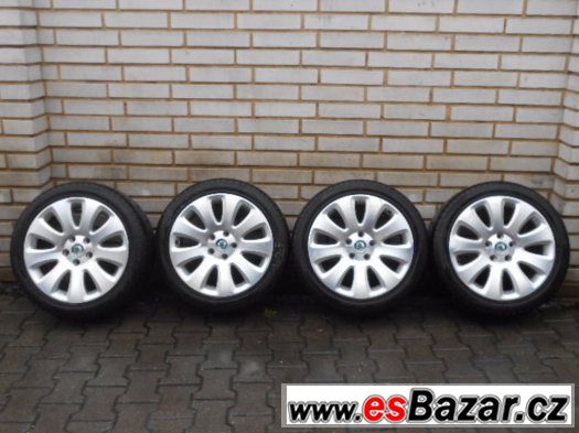 Original Al.Kola 5x112 Skoda Superb 2   225/45/17 – fotografie 4