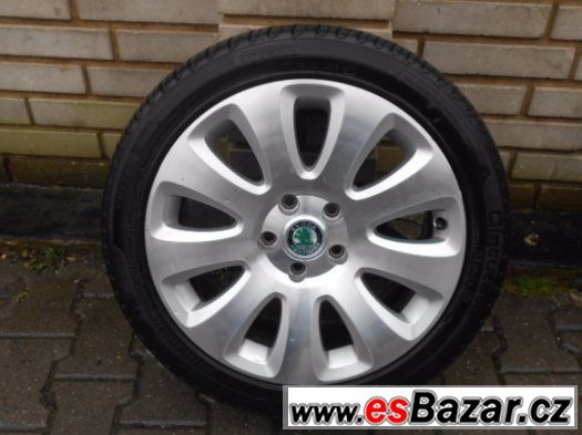 Original Al.Kola 5x112 Skoda Superb 2   225/45/17 – fotografie 5