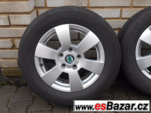Original alu.kola Skoda Octavia 2  195/65/15, 5x112, – fotografie 3