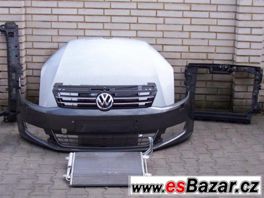 VW Sharan 2010-15,kapota,naraznik,palubka airbagy, – fotografie 1