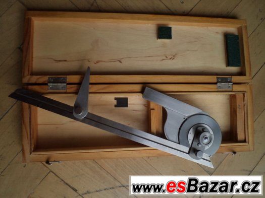 Starý přesný úhloměr INOX (+-0,05°) – fotografie 2
