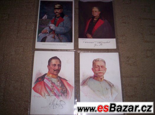 pohledy,pohlednice šlechty 45ks – fotografie 1