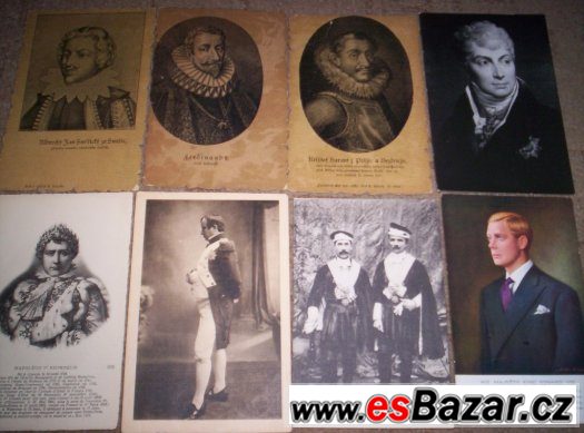 pohledy,pohlednice šlechty 45ks – fotografie 4