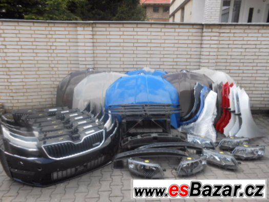 Skoda Octavia 3 Dily Predek Dvere Airbagy Chladice – fotografie 1
