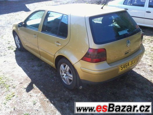 Vw Golf IV 1,9 TDI 81 kw, veškeré náhradní díly – fotografie 2