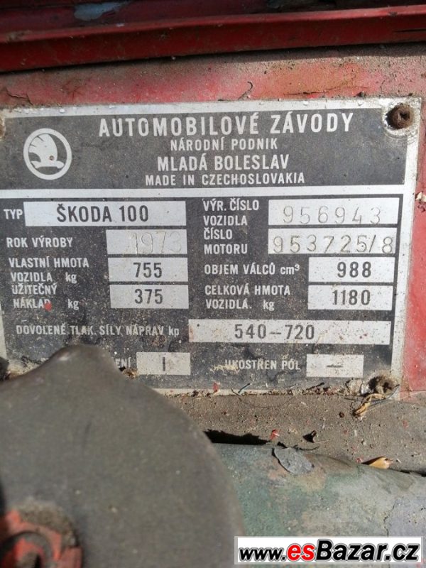 Prodám Škoda 100 – fotografie 4