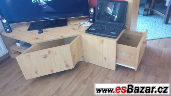 Prodám obývací stěnu a TV stolek – fotografie 5