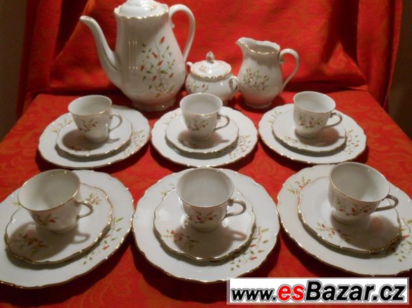 Porcelánový čajový/dezertní servis – fotografie 3