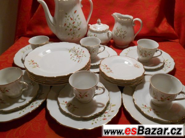 Porcelánový čajový/dezertní servis – fotografie 4