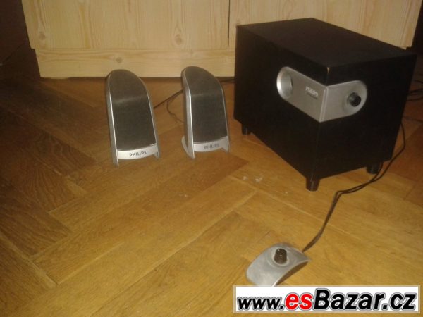 Prodám reproduktory Philips 2.1 38W – fotografie 1