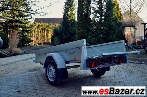 Přívěsný vozík 203x116cm sklopný – fotografie 4