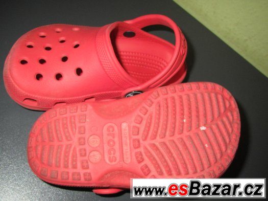 Originál Crocs s krokodýlem, vel. 6/7 u nás asi 23 velikost – fotografie 2