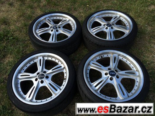 Prodám ALU kola R18 5x100 s letní pneu DUNLOP – fotografie 1
