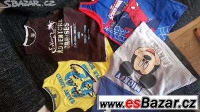 5 kusů tílek,HM,Disney...vel.116