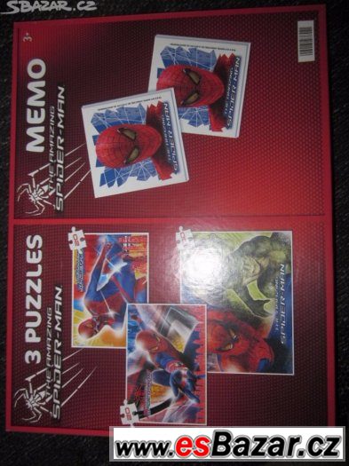 3x puzzle a pexeso Spiderman – fotografie 1